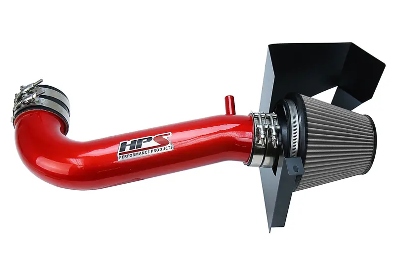 Hps Performance Air Intake Kit With Heat Shield, Red, 827-600R 1