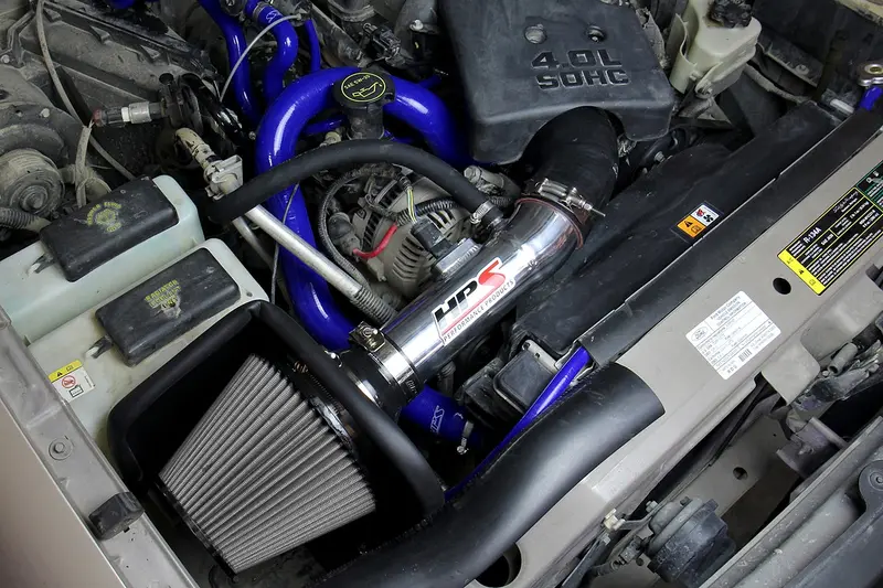 Hps Performance Air Intake Kit With Heat Shield, Red, 827-611R 2