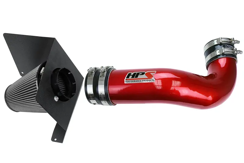 Hps Performance Air Intake Kit With Heat Shield, Red, 827-622R 1