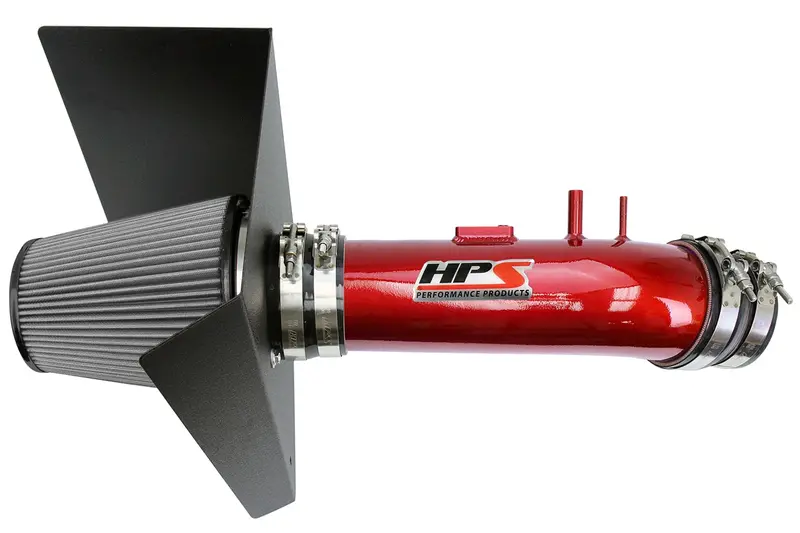 Hps Performance Air Intake Kit With Heat Shield, Red, 827-630R 1