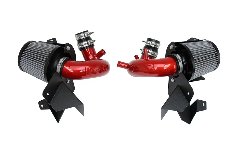 Hps Performance Air Intake Kit With Heat Shield, Red, 827-672R 1