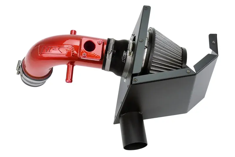 Hps Performance Air Intake Kit With Heat Shield, Red, 827-693R 1