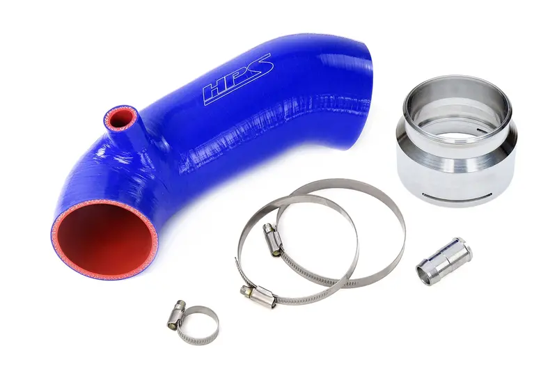 Hps Performance High Temp Reinforced Silicone Air Intake Hose Kit, Blue, 57-1851-Blue 1