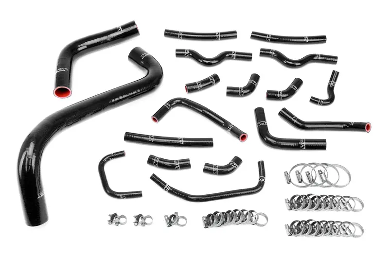 Hps Performance High Temp Reinforced Silicone Radiator And Heater Coolant Hose Kit, Black, 57-1912-Blk 1