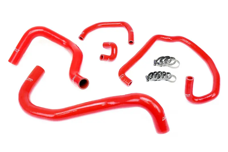 Hps Performance High Temp Reinforced Silicone Radiator And Heater Coolant Hose Kit, Red, 57-1921-Red 1