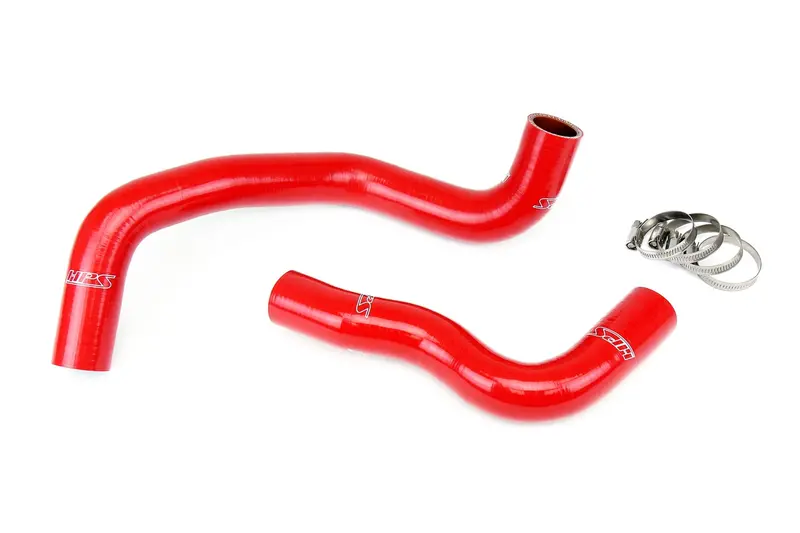 Hps Performance High Temp Reinforced Silicone Radiator Coolant Hose Kit, Red, 57-1833-Red 1