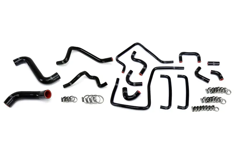 Hps Performance High Temp Reinforced Silicone Radiator, Heater And Ancillary Coolant Hose Kit, Black, 57-1815-Blk 1