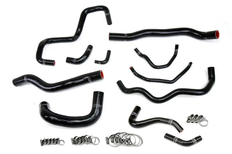 Hps Performance High Temp Reinforced Silicone Radiator, Oil Cooler, Ancillary Coolant Hose Kit, Black, 57-1876-Blk 1