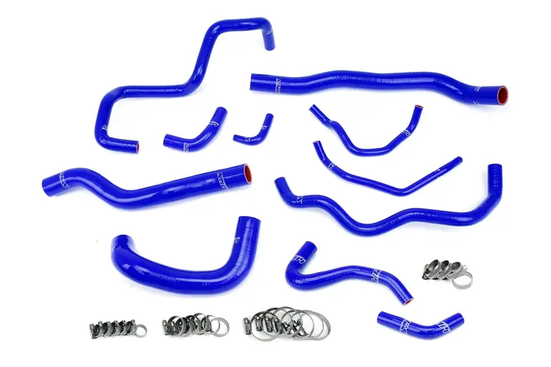 Hps Performance High Temp Reinforced Silicone Radiator, Oil Cooler, Ancillary Coolant Hose Kit, Blue, 57-1876-Blue 1