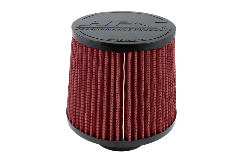 Hps Performance Red 2.75" Air Filter, 7.75" Length, 6" Base, 5" Top, Hps-4275-Red 1