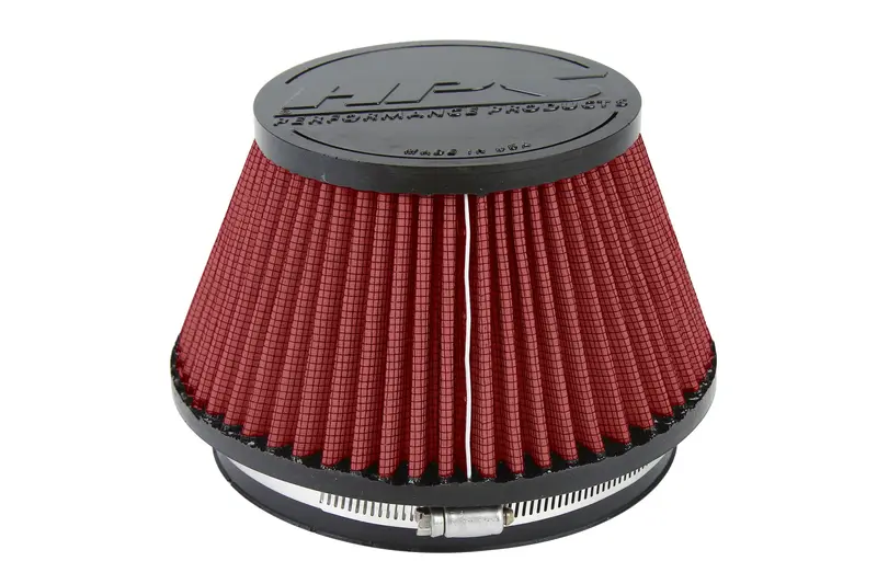 Hps Performance Red 6" Air Filter, 5" Length, 7.5" Base, 5" Top, Hps-4302-Red 1