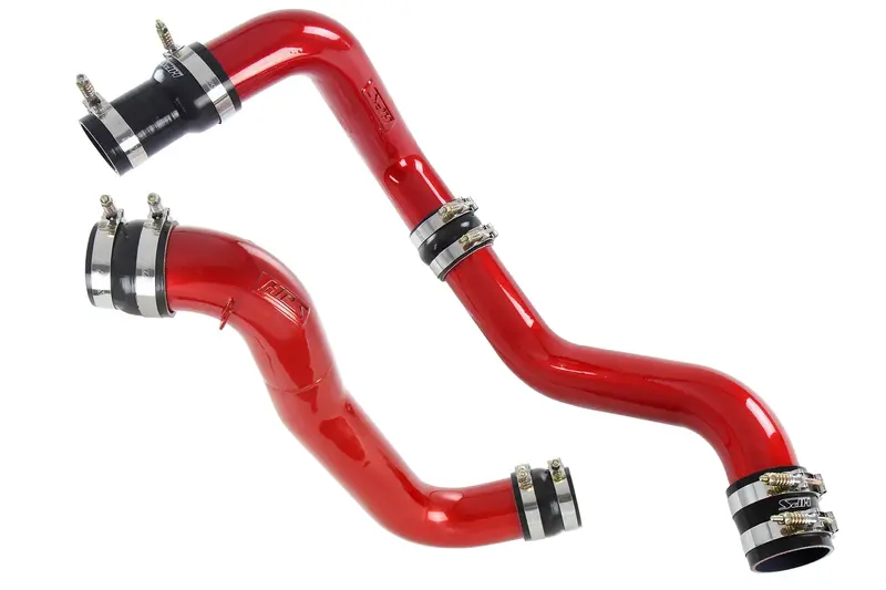 Hps Performance Stainless Steel Intercooler Charge Pipe Kit (Cold And Hot Side), Red, 17-150R 1