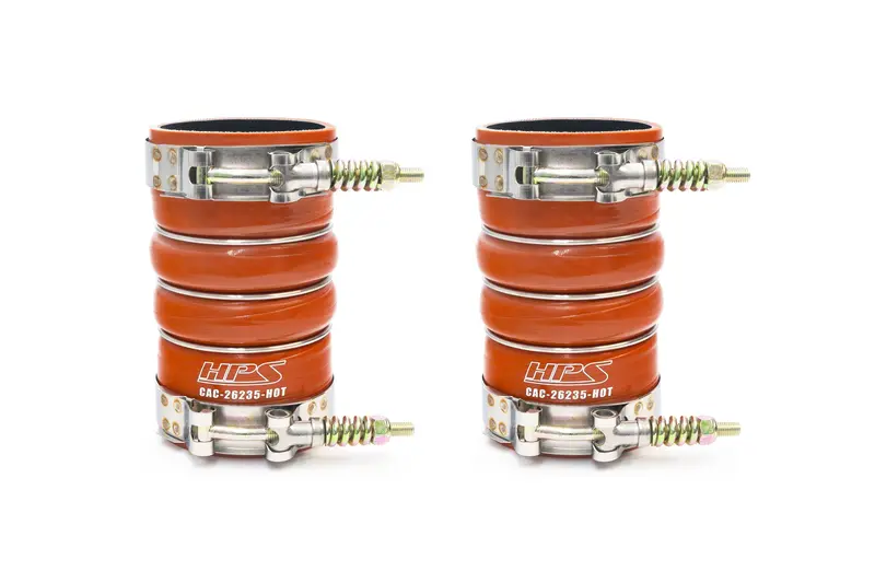 Hps Performance Ultra High Temp Aramid Reinforced Silicone Intercooler Hose Boots Kit, Orange, 57-2209 1