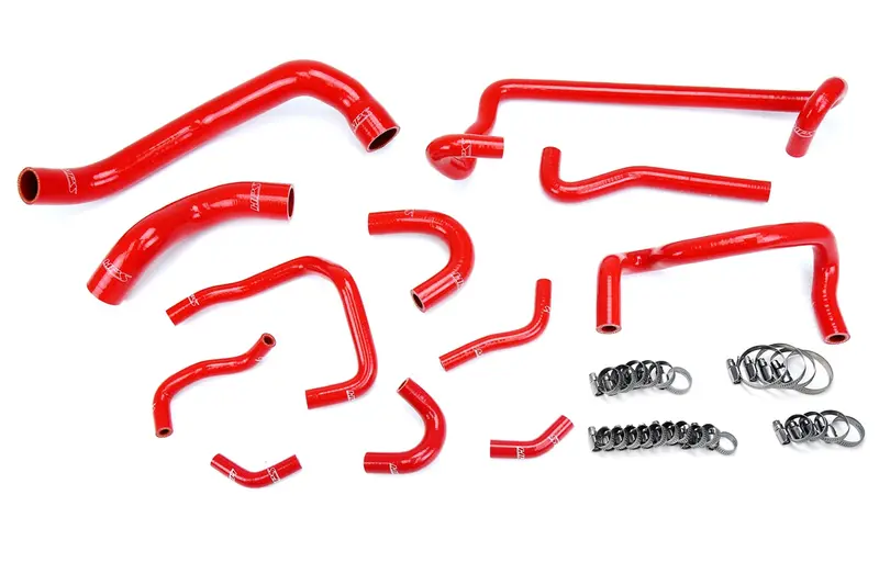 Hps Silicone Radiator And Heater Coolant Hose Kit Nissan 1989-1994 Skyline Gtr R32 Rb26dett Twin Turbo, Red, 57-1782-Red 1