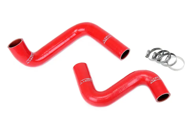 Hps Silicone Radiator Hose Kit, Nissan 1989-1998 240Sx With Ls Swap (Ls1 Water Pump, 9 O'clock Thermostat, Ka24de Radiator), Red, 57-1955-Red 1