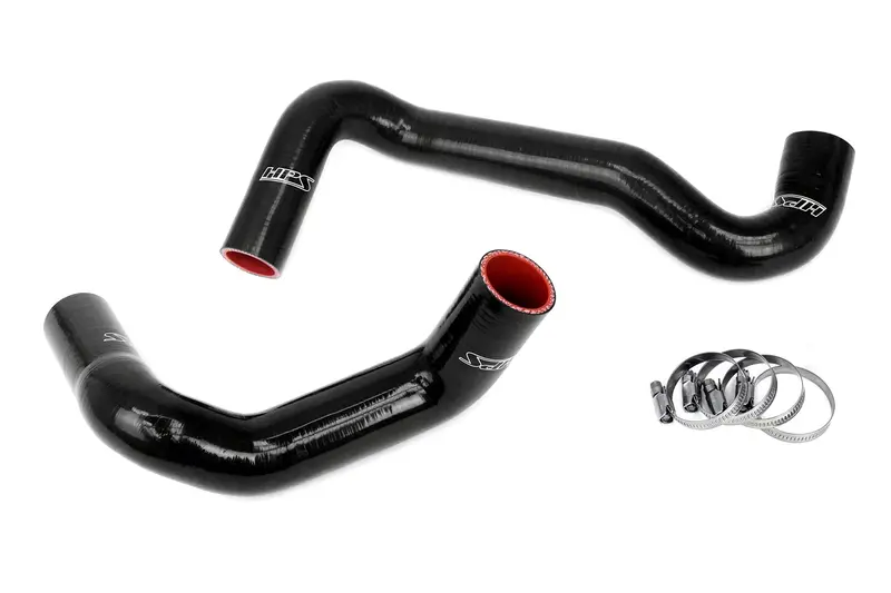 Hps Silicone Radiator Hose Kit, Nissan 1989-1998 240Sx With Ls Swap (Ls3/Ls7 Water Pump, 8 O'clock Thermostat, Ka24de Radiator), Black, 57-1991-Blk 1