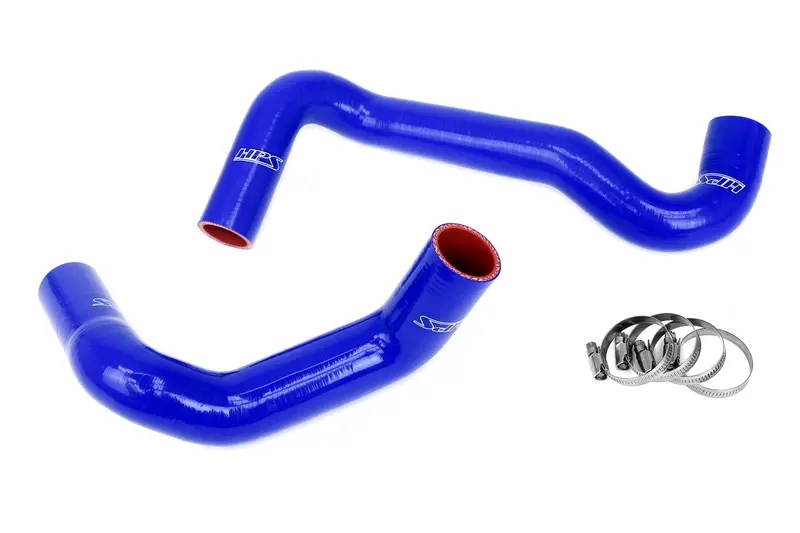 Hps Silicone Radiator Hose Kit, Nissan 1989-1998 240Sx With Ls Swap (Ls3/Ls7 Water Pump, 8 O'clock Thermostat, Ka24de Radiator), Blue, 57-1991-Blue 1