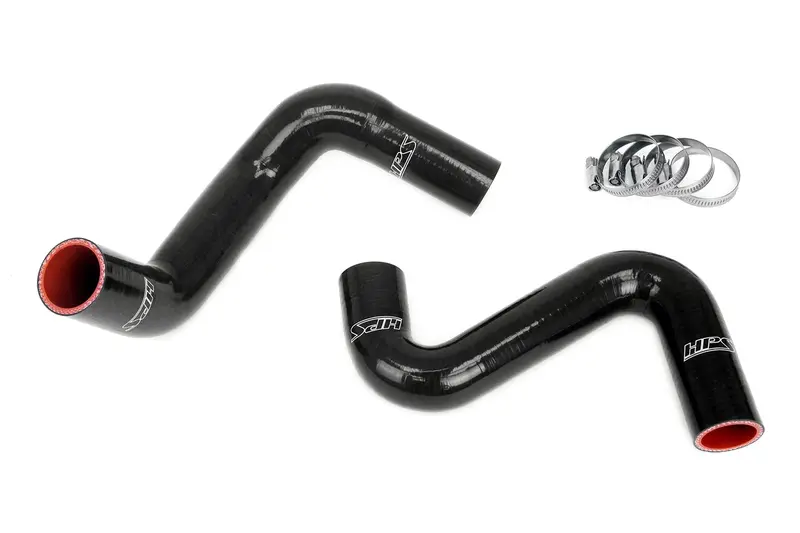 Hps Silicone Radiator Hose Kit, Nissan 1989-1998 240Sx With Ls Swap (Ls3/Ls7 Water Pump, 8 O'clock Thermostat, Sr20det Radiator), Black, 57-1992-Blk 1