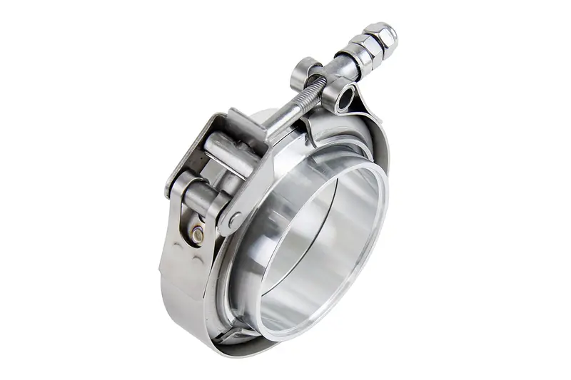 Hps Stainless Steel 4-1/2" V Band Clamp Kit, Aluminum Flanges, Nbr O-Ring, Quick Release 2