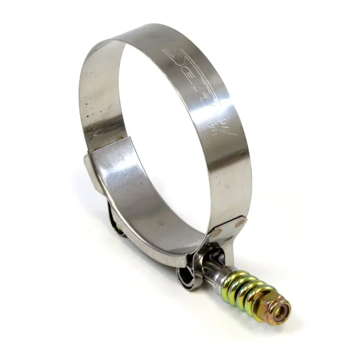 Hps Stainless Steel Spring Loaded T-Bolt Clamp Size 116 For 4.25" Id Hose - Effective Size: 4.5"-4.8" 2