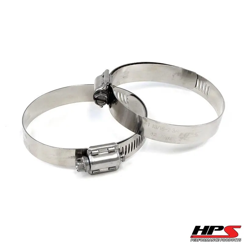 Hps Stainless Steel Worm Gear Liner Clamp Size 80 2Pc Pack 4-5/8" - 5-1/2" (117Mm-140Mm) 1