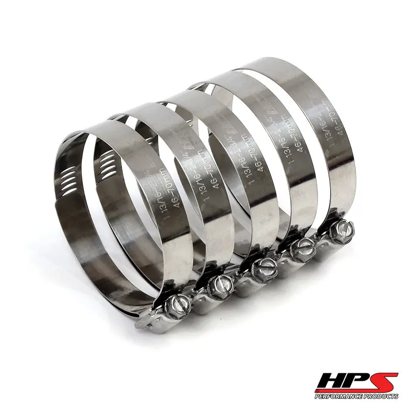 Hps Stainless Steel Worm Gear Liner Clamp Size 88 5Pc Pack 5-5/8" - 6-1/2" (130Mm-152Mm) 1