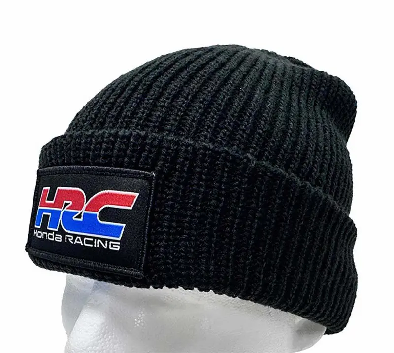 Hrc Honda Racing Beanie - Black Knit Cap 1
