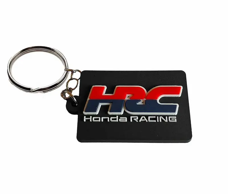 Hrc Honda Racing Keychain - Soft Rubber 1