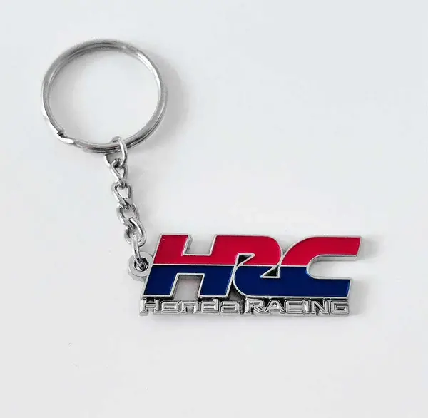 Hrc Honda Racing Metal Keychain 1