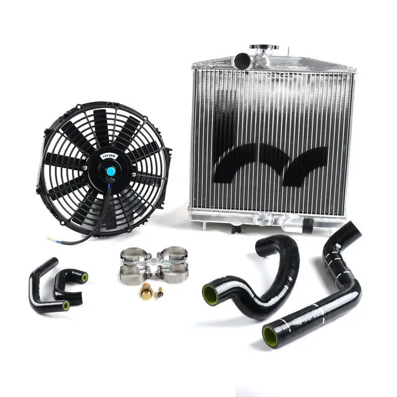 Hybrid Racing K-Swap Cooling Package Half-Size Rad (Ek Civic K20a/A2/A3/Z1) 1