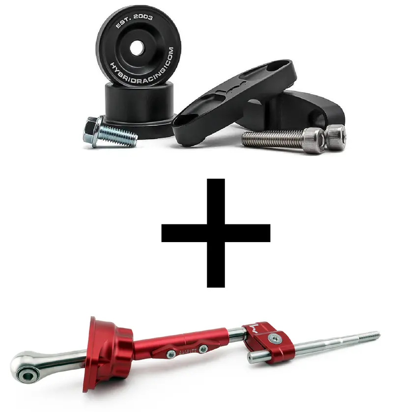 Hybrid Racing Short Shifter & Linkage Bushing Combo (B-Series) 1