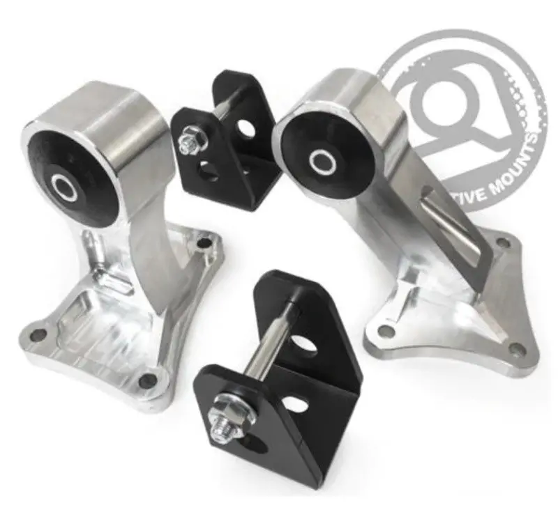 Innovative 00-09 Honda S2000 F-Series Silver Aluminum Engine Mounts 75A Bushings (Notrans Mount) 1