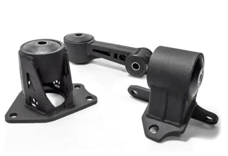 Innovative 09-13 Honda Fit/Jazz L-Series Black Steel Motor Mounts 75A Bushings 1
