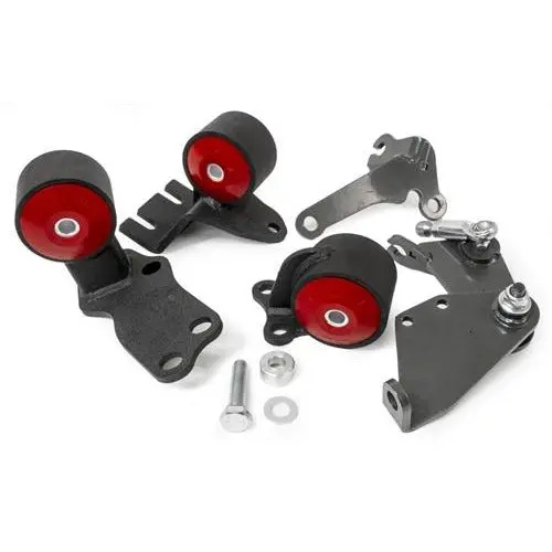 Innovative 88-91 Civic B-Series Black Steel Mounts 75A Bushings (Cable To Hydro Conversion) 1