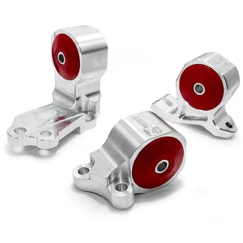 Innovative 88-91 Civic B-Series Silver Aluminum Motor Mounts 60A Bushings (Cable To Hydro Conversion) 1