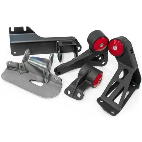 Innovative 88-91 Civic K-Series Swap Black Steel Motor Mounts 75A Bushings 1
