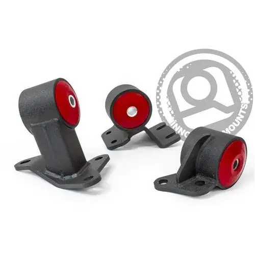 Innovative 90-93 Integra B-Series Black Steel Mounts 60A Bushings 1