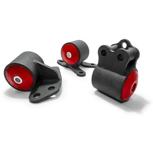 Innovative 92-95 Civic B/D Series Black Steel Motor Mounts 75A Bushings (3 Bolt) 1