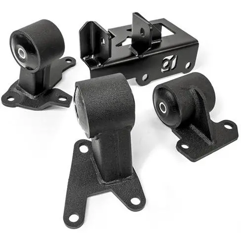 Innovative 94-01 Integra H-Series Black Steel Mounts 75A Bushings (Auto To Manual) 1