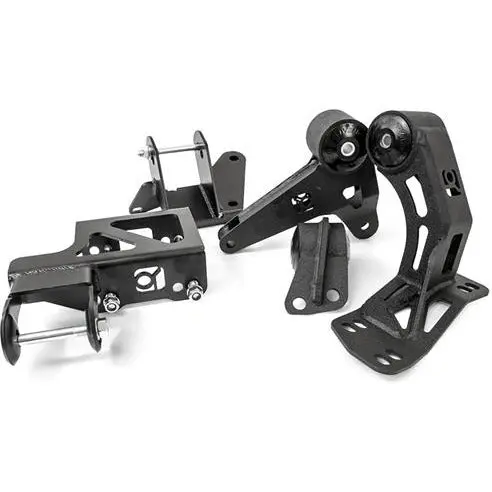 Innovative 94-01 Integra K-Series Black Steel Mounts 75A Bushings (Not K24 Trans) 1