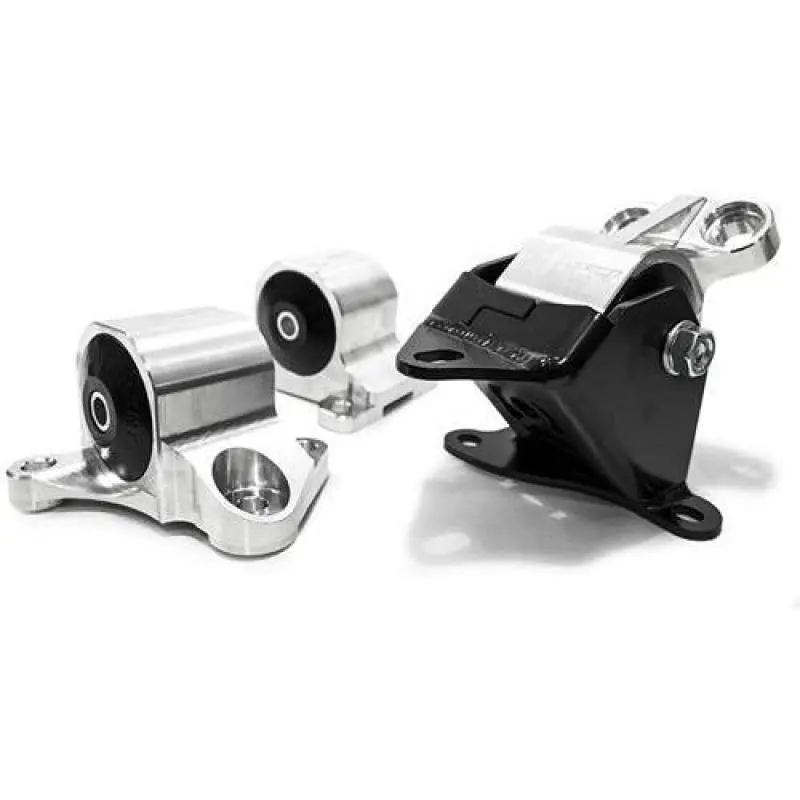 Innovative 96-00 Civic B/D Series Silver Aluminum Motor Mounts  95A Bushings (2 Bolt) 1