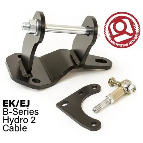 Innovative 96-00 Civic B-Series Black Steel Hydro To Cable Trans Conversion Bracket And Actuator 1