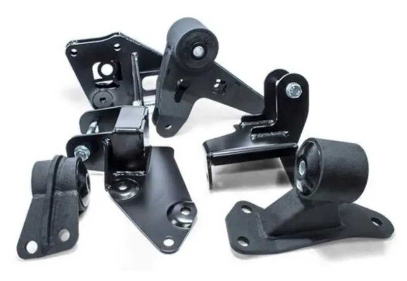 Innovative 96-00 Civic K Series/Manual Series Silver Aluminum Mounts 75A Bushings 1