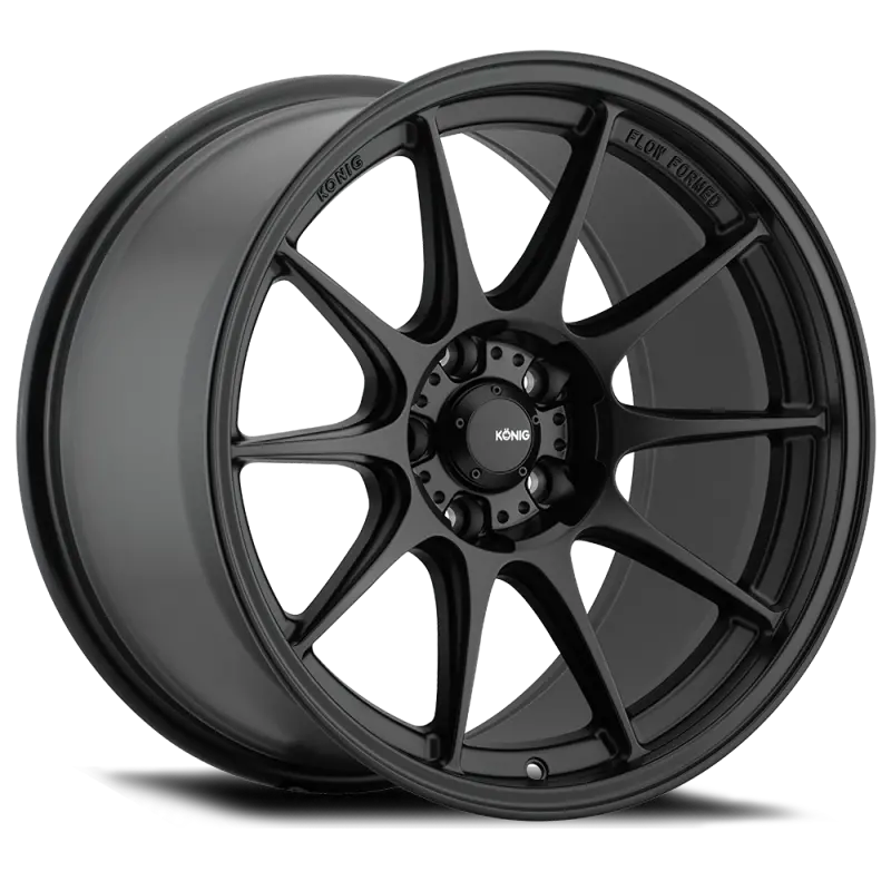 Konig Dekagram 15X9 4X100 Et35 Semi-Matte Black 1