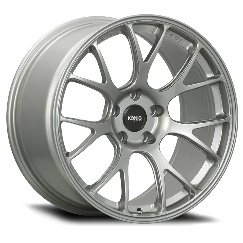 Konig Forged F1m 18X9.5 5X114.3 Et25 Ash Silver Knurled Bead 1