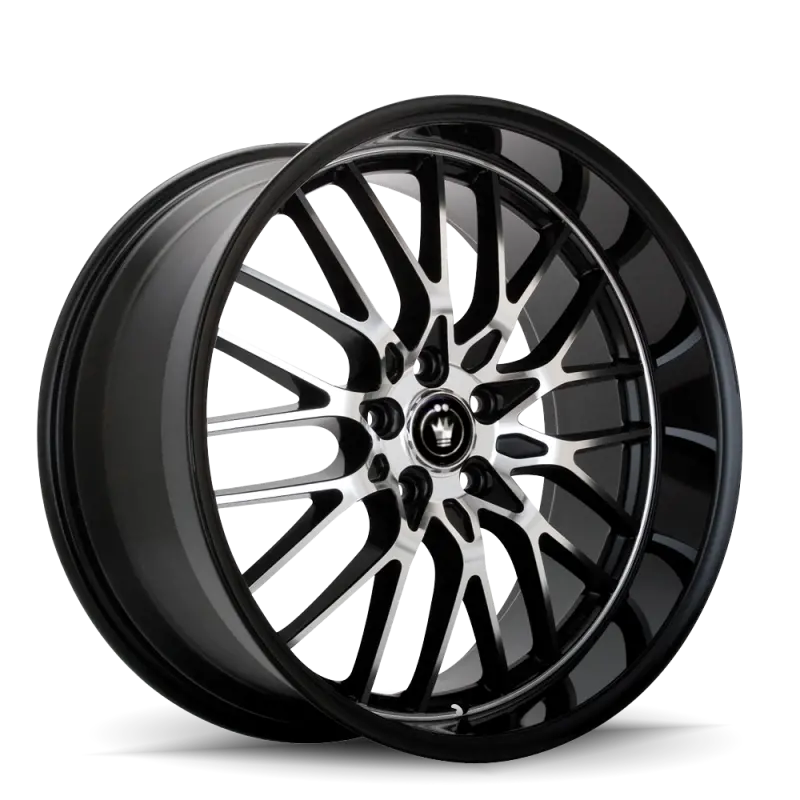 Konig Lace 17X7 5X100/5X114.3 Et40 Black/Machine Spoke 1