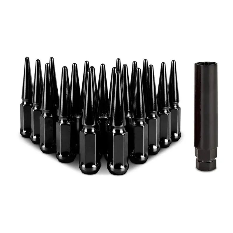 Mishimoto Steel Spiked Lug Nuts M12x1.5 20Pc Set - Black 1