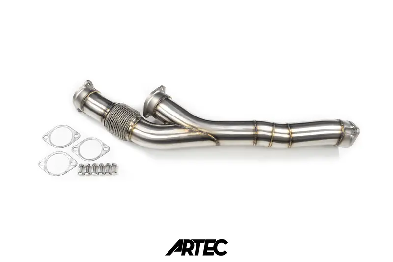 Nissan Rb26 Twin 3.5" Stock Frame Front Pipe 1