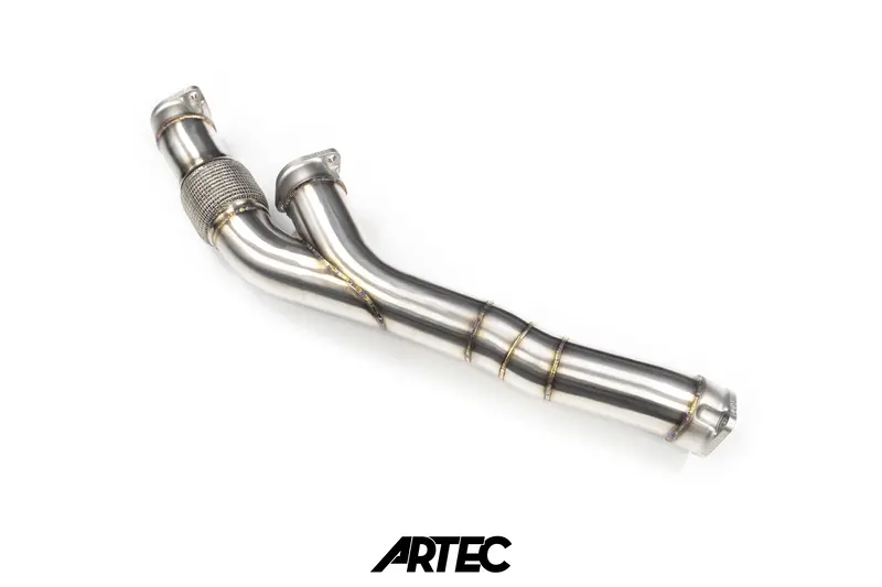 Nissan Rb26 Twin 3.5" Stock Frame Front Pipe 2