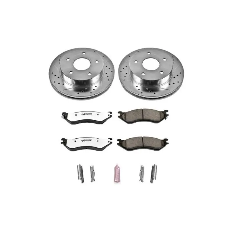 Power Stop 00-01 Dodge Ram 1500 Front Z36 Truck & Tow Brake Kit 1